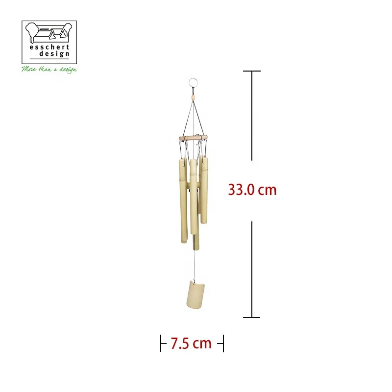 family outside sound making big manufacture spiral boxed deep tone sound chinese 6 tubes  bamboo Wind chime pipe