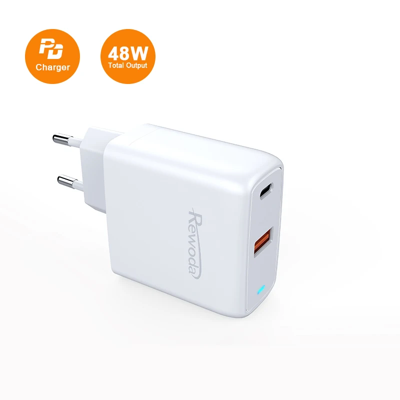 48W PD Charger phone GaN manufacturers wholesale wall  uk plugs multi portable usb c type c phone charger adapters fast charger