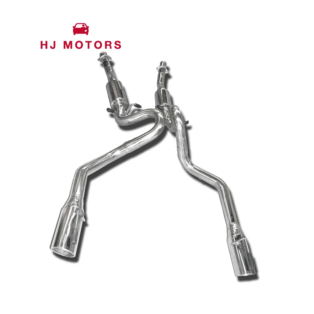 Exhaust System Downpipe Dual Catback Exhaust For 99-04 Ford Mustang V8 4.6L ONLY 4 inch Tip OD