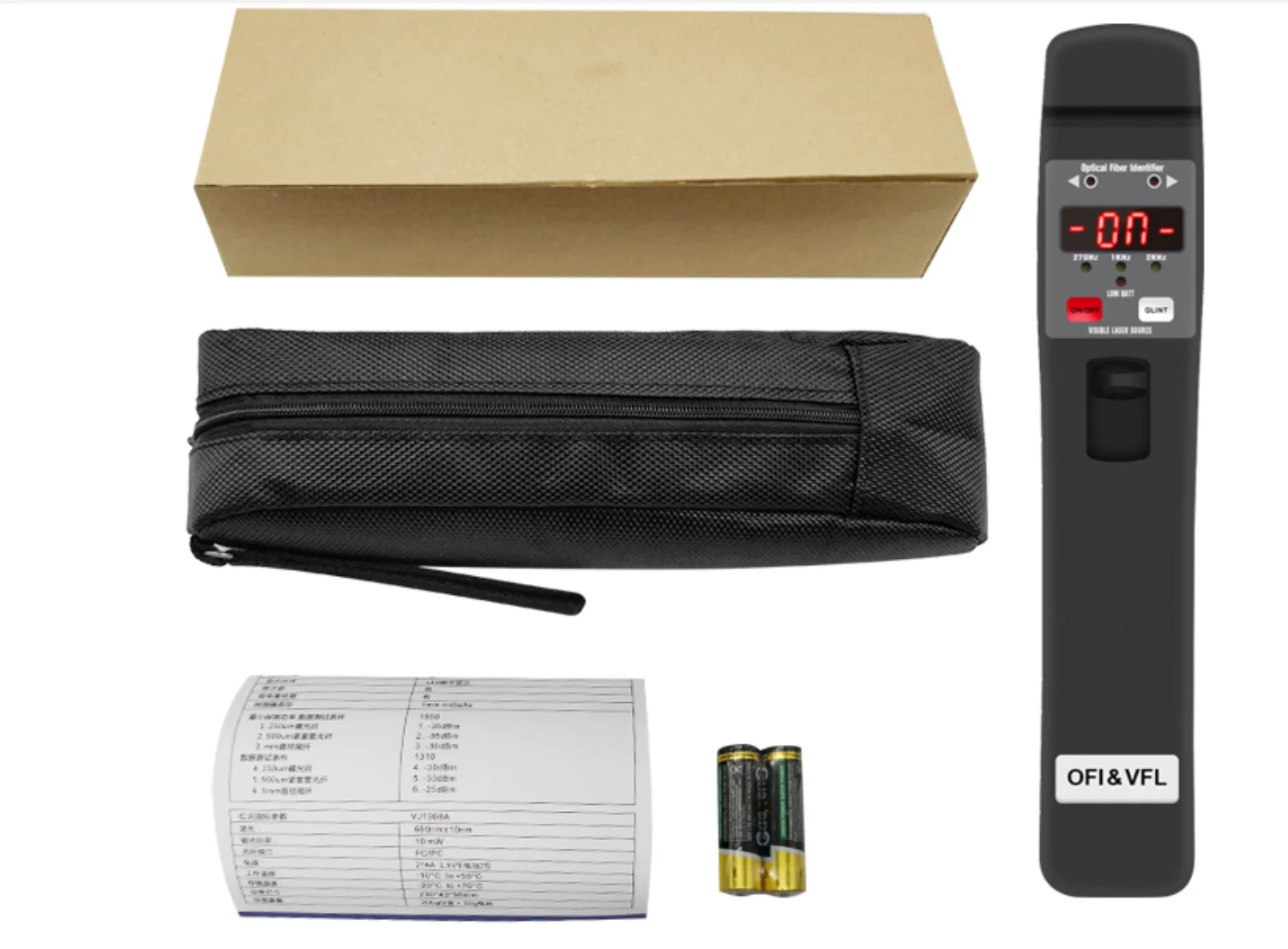 800nm-1700nm 10mW  liver handheld optical fiber identifier VFL for FTTH