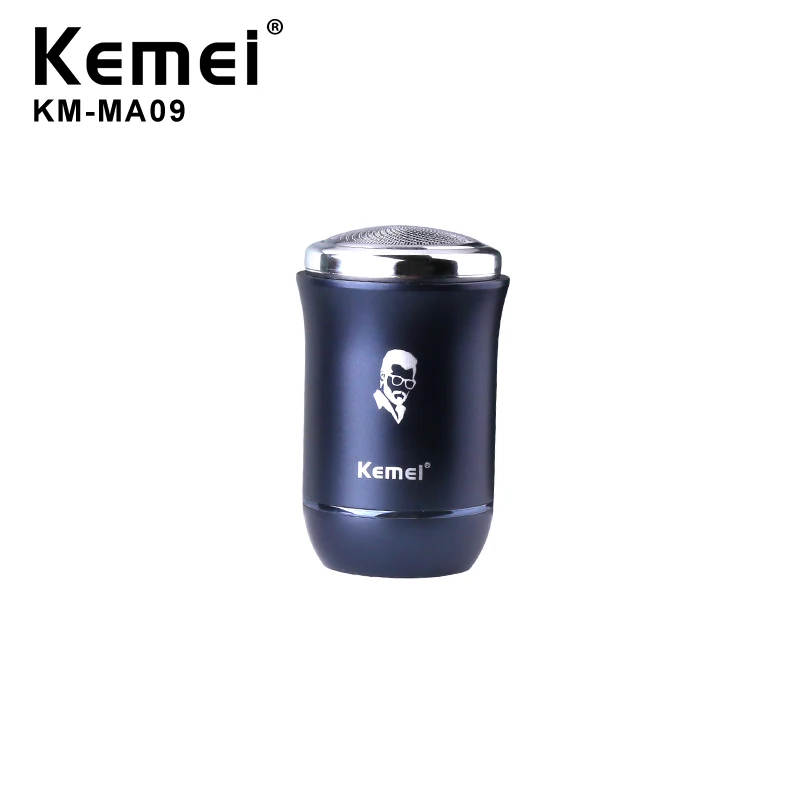 Kemei  KM-MA09 New design of USB charging WATERPROOF small razor with travel storage box