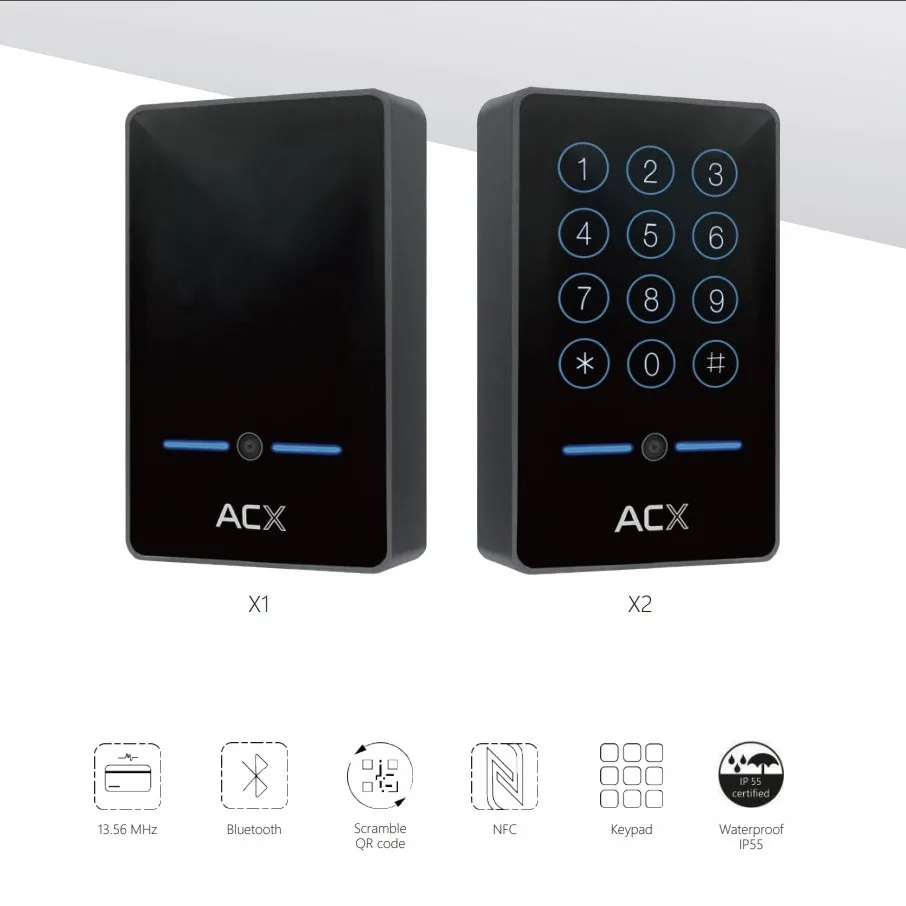 Считыватель физического доступа X series X3 водонепроницаемые IP55 контроллеры для дверей сканер qr-кода многотехнологичный