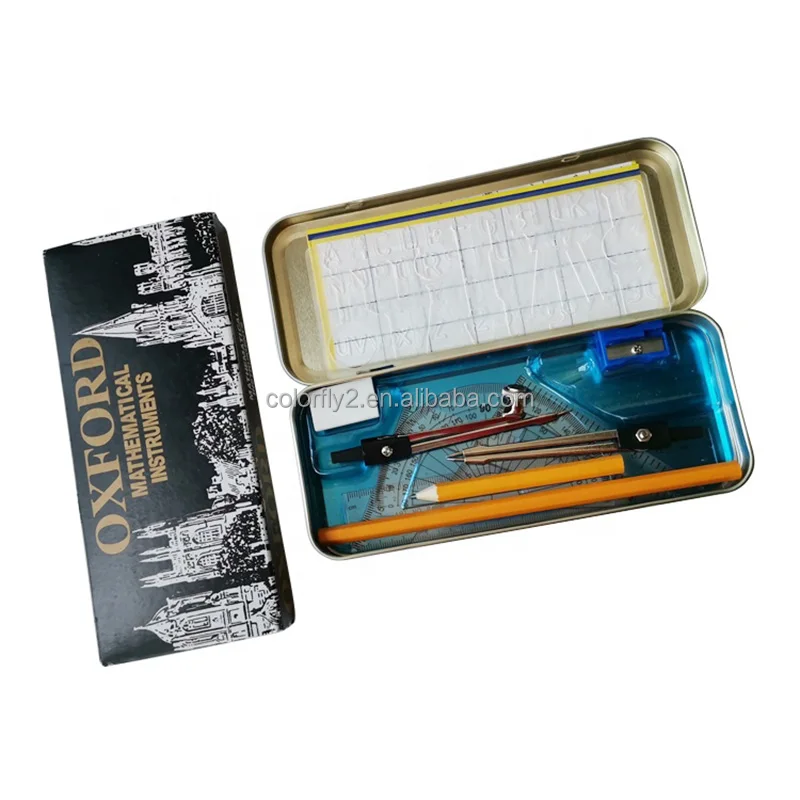 2022 new Custom Stationery Boxes School Geometry Math Set School Geometry Math Set