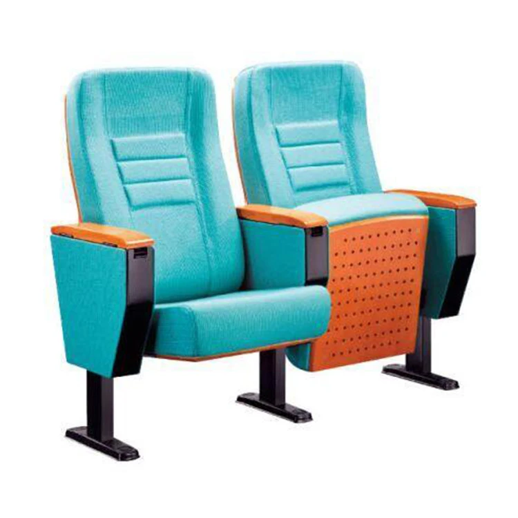 Hot sale furniture blue fabric seat cinema recliner chair for movie theater