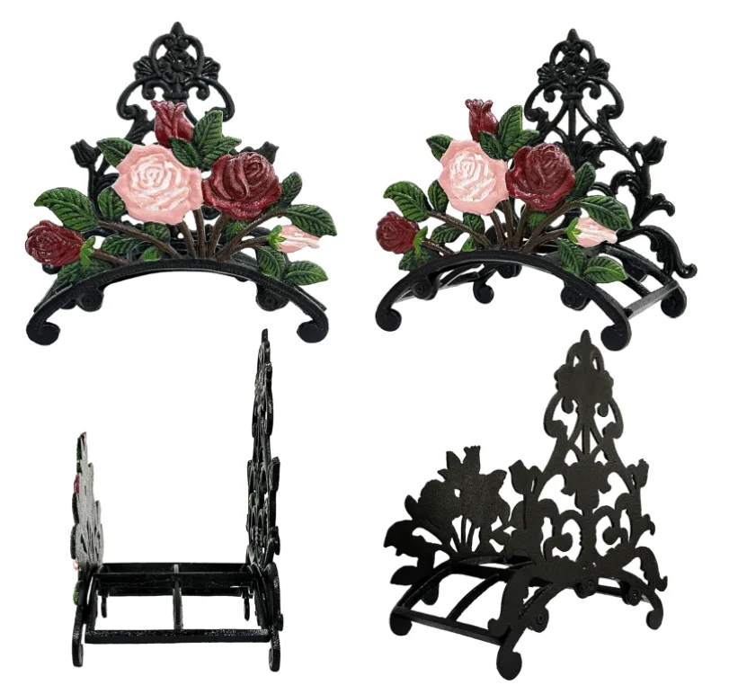 Wall Mounted Garden Hose Holder - Heavy Duty Cast Iron Water Hose Holder for Indoor Outdoor Garden Yard Decoration Water