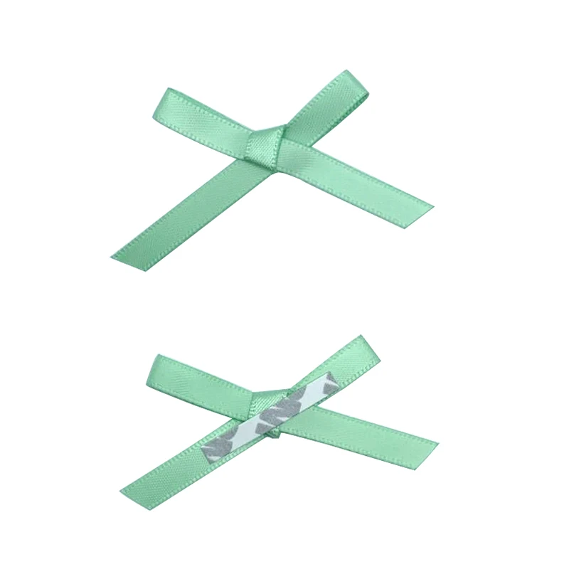 E-Magic High Quality Custom 1.5 Inch Self-Adhesive Double Faced Satin Ribbon Pre Made Ribbon Bows Gift Bows For Chocolate Box