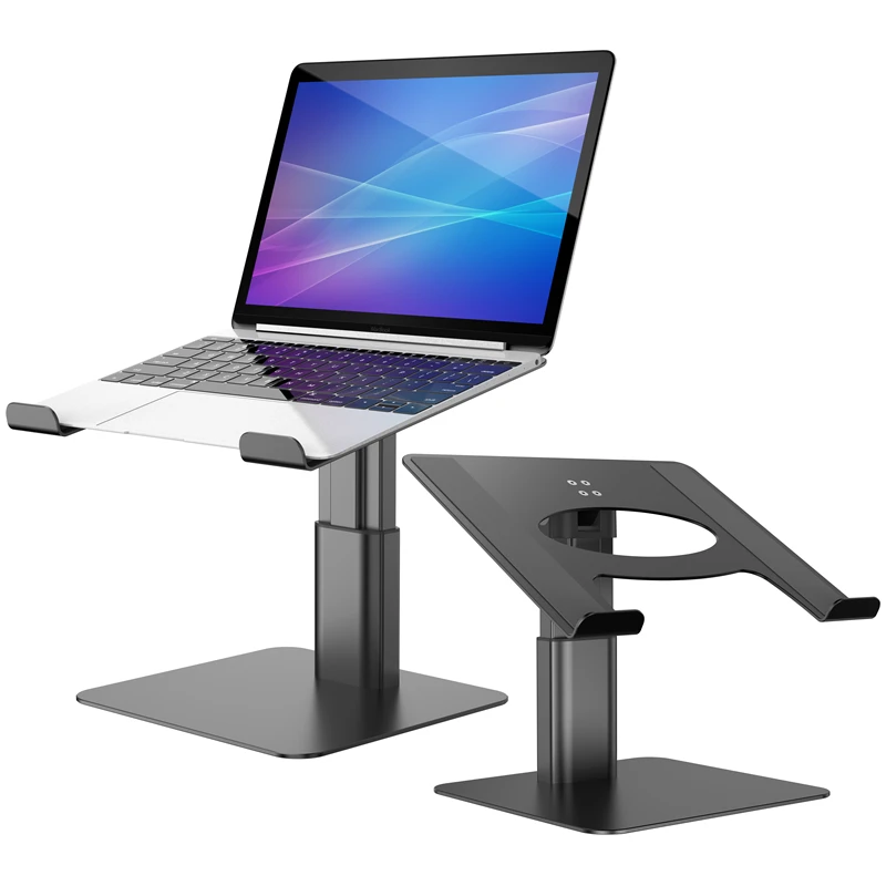 Aluminum Laptop Stand, Ergonomic Adjustable Notebook Stand, Riser Holder Computer Stand