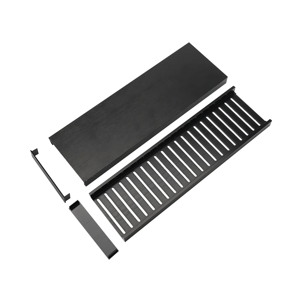 Aluminum Long Floor Drain Factory Direct Sale Professional Hot Selling Square Black Long Floor Drain Wall Drain
