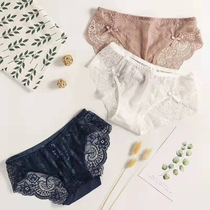 Оптовая продажа, удобное кружевное женское белье из спандекса и вискозы, женское сексуальное нижнее белье, женские трусики