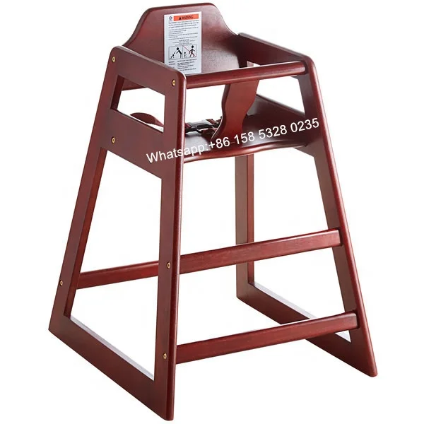 Wholesale Baby Furniture Stackable Wooden Baby Chair for Restaurants/Hotel