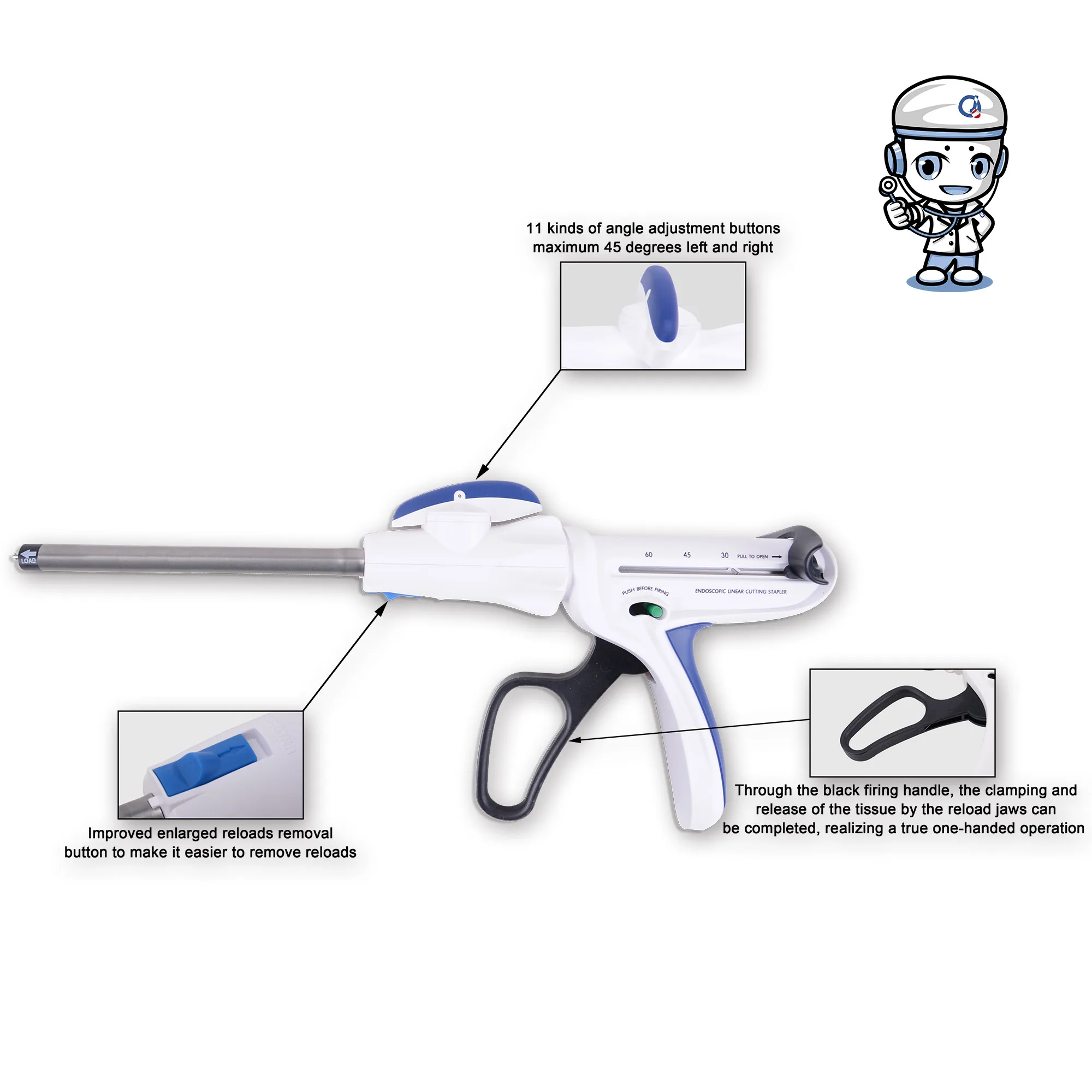 Best price Endo Linear Cutter Stapler for abdominal surgery stapler