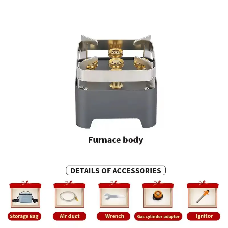 High Quality Camping Portable Backpacking Propane Butane Powerful Outdoor Windproof Gas Stove for Hiking Picnic Emergency Stove