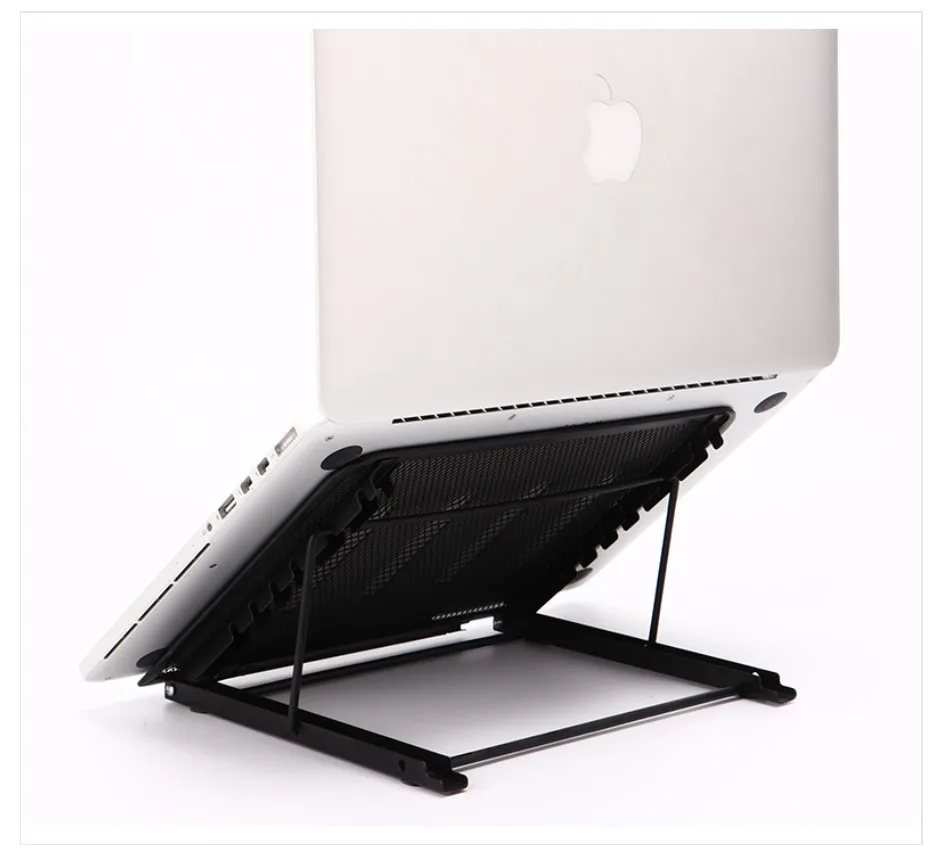 
Hot Sale Factory Directly Metal Ergonomic Foldable Lightweight Adjustable Height Cooling laptop Stand 