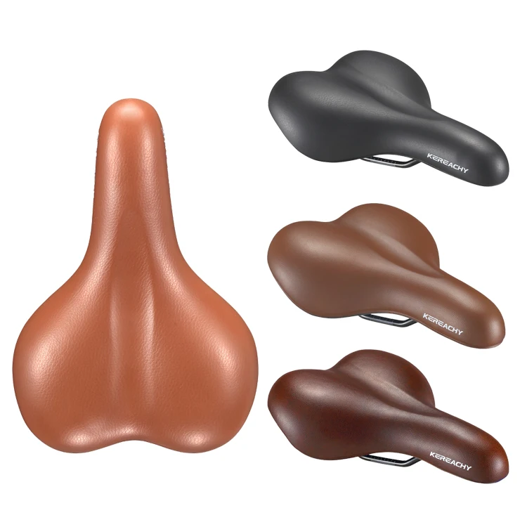 KEREACHY wholesale popular vacuum saddle comfortable electric bicycle seat cushion GEL saddle soft bicycle seat