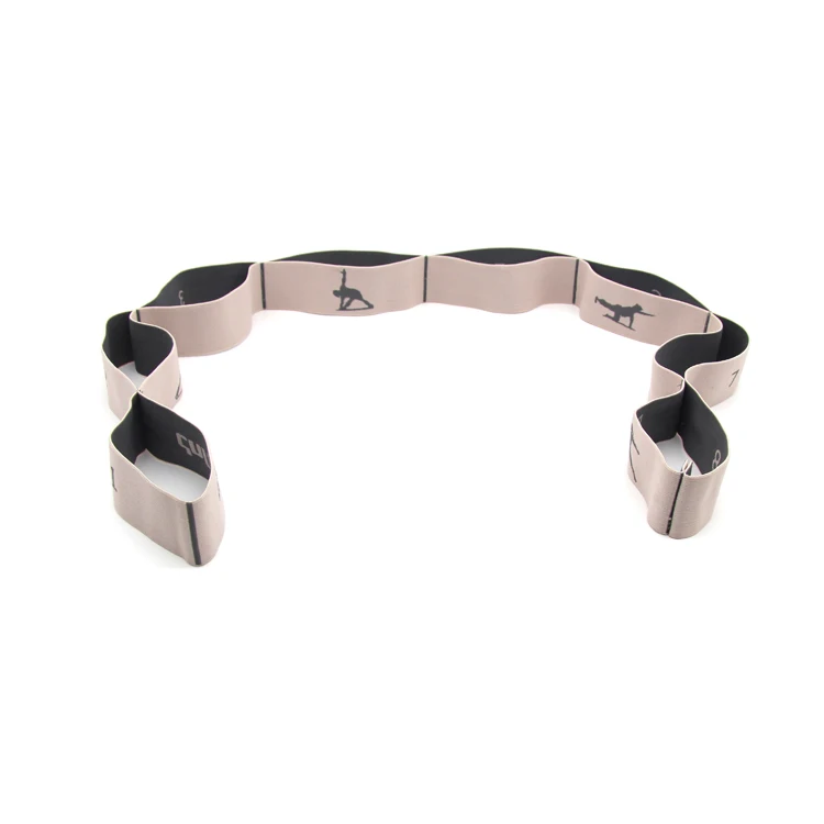 Nylon Elastic Strap with Flexible Loops Exercises Workout Yoga Pilates Stretch Resistance band Strap Belt elastic stretch belts