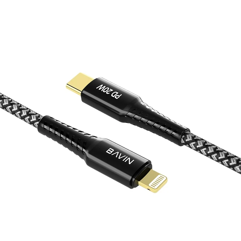 Бавин CB-233 высокого качества для освещения для USB-C Type-c кабель для быстрой зарядки 20 Вт PD кабель для передачи данных для Iphone 11 12 12pro