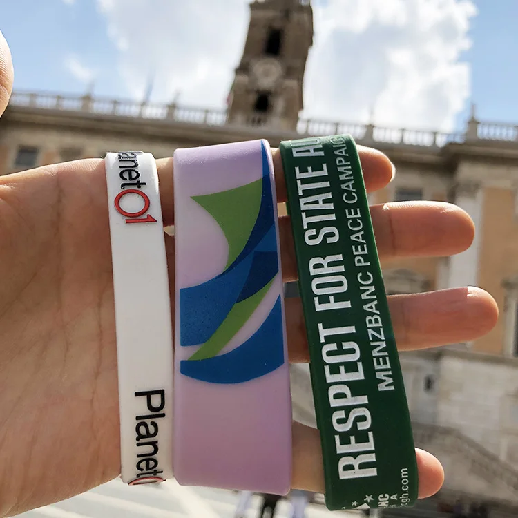 Custom Silicone Bottle Bands Bracelets Silicon Wrist Band Waterproof Rubber Bracelet Wristbands