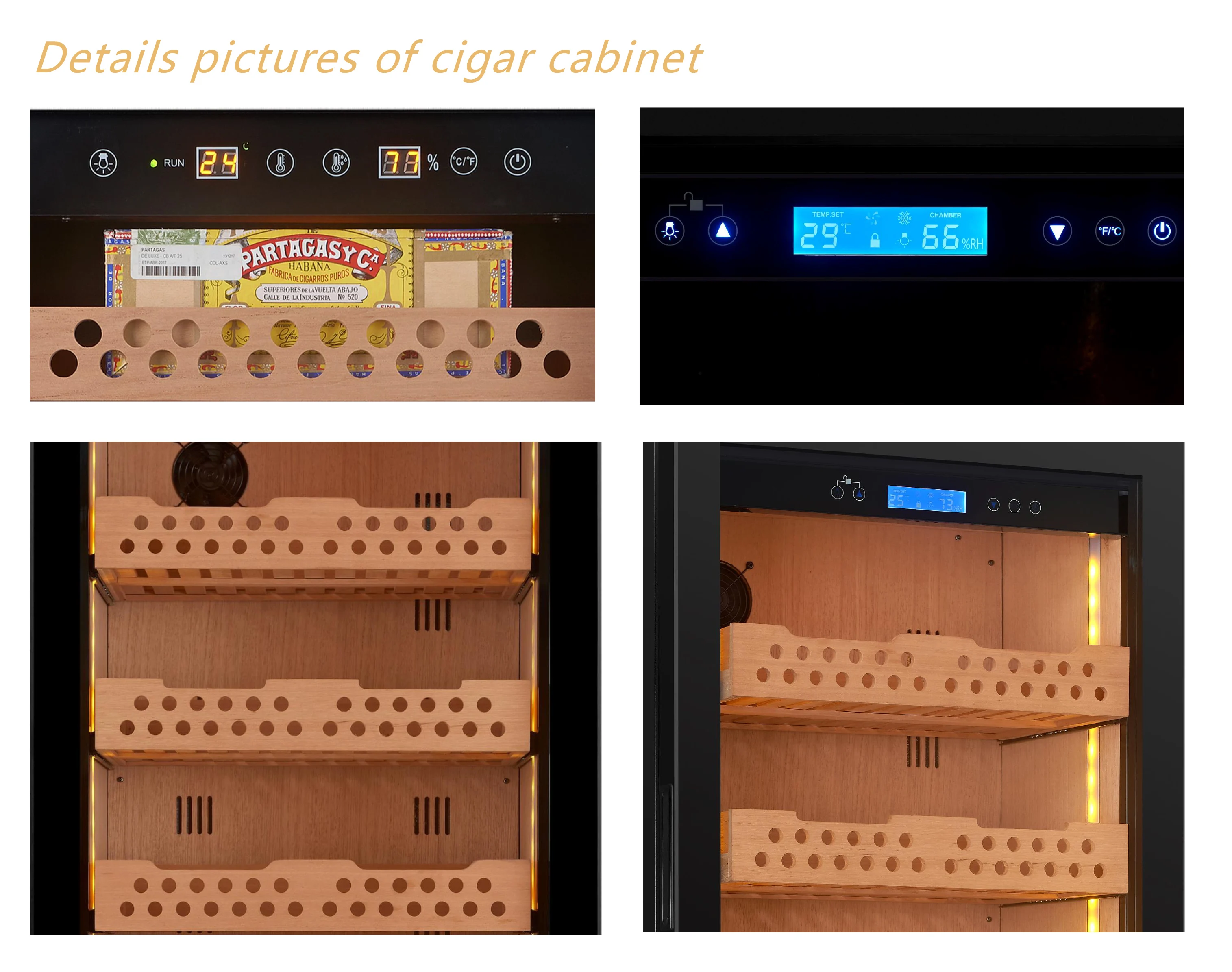 JiuFu new air cigar humidor cabinet modern thermoelectric humidor temperature controlled cigar humidor