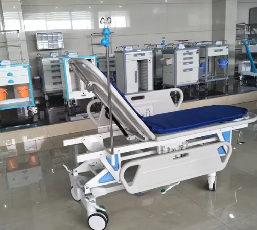 Hospital Medical Trolley Hospital Patient Transfer Bed Emergency Transport  Trolley