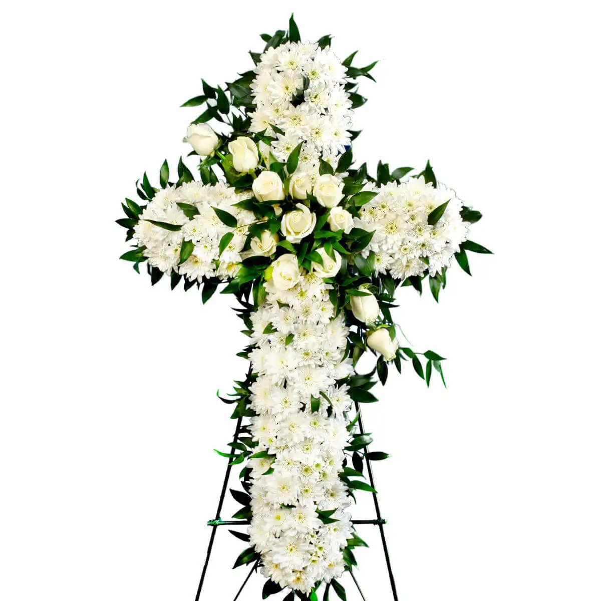 Sympathy Artificial Flower Funeral Floral Cross Funeral Flower Cross
