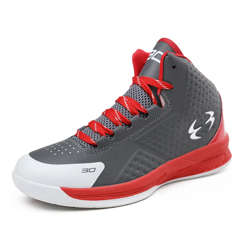 Китайская фабрика, эластичная подошва, мужские спортивные высокие кроссовки, индивидуальная Нескользящая Баскетбольная обувь