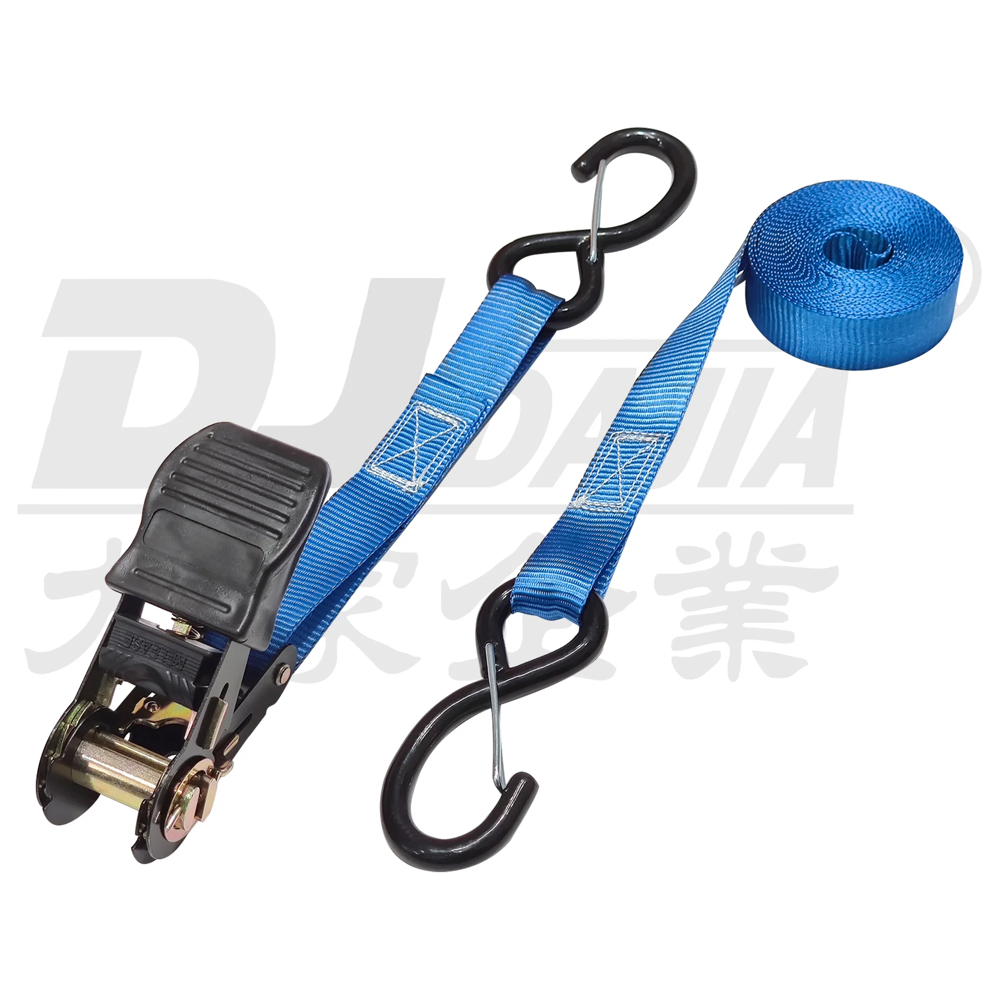 heavy duty cargo ratchet tie down straps/auto trailer tie down straps
