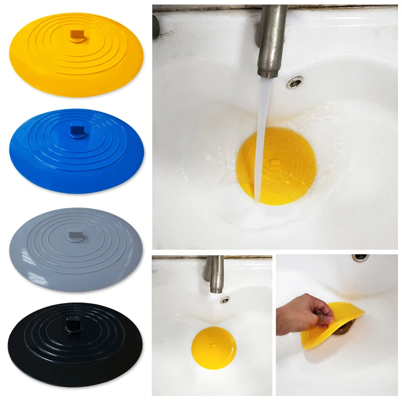 Hot Sale 15cm Kitchen Sink Shower Overflow Bath Tub Floor Drain Plug Cover Silicone Rubber Water Stopper