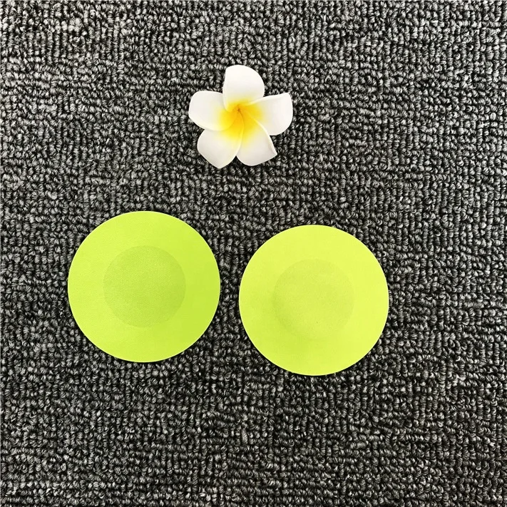 Fashion Satin Sexy Nipple Covers Round Shape Nipple Stickers Pasties Wholesale Chest Stickers