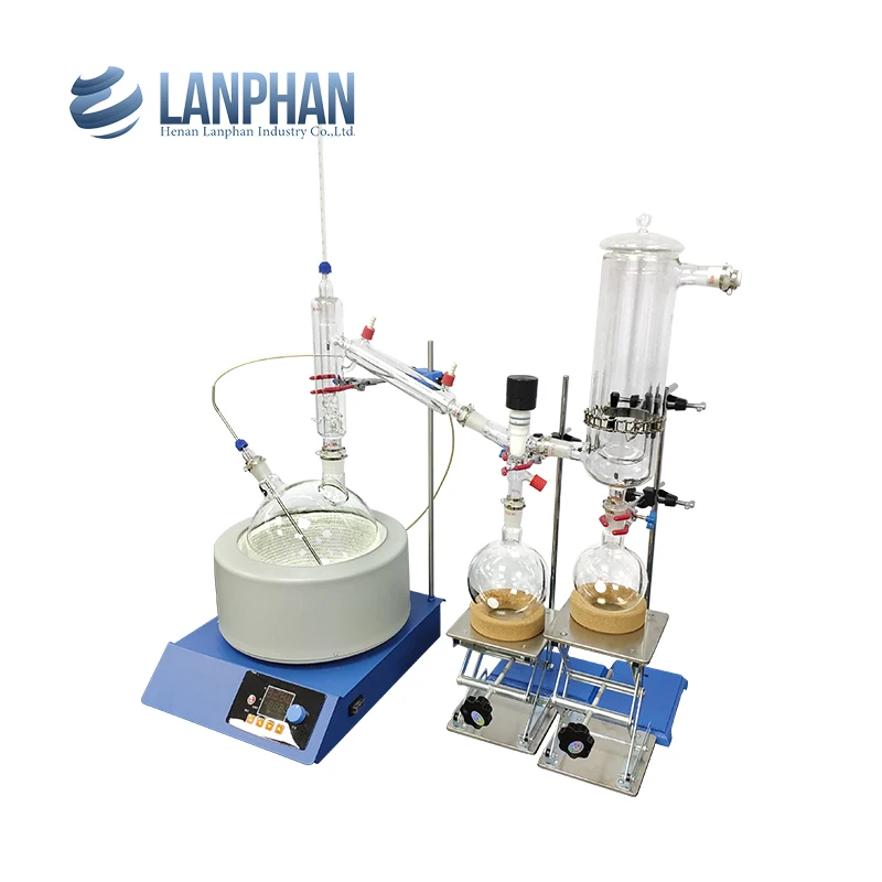 5l lab rotary extraction equipment mini fractional distiler distilayion industrial distillery short path