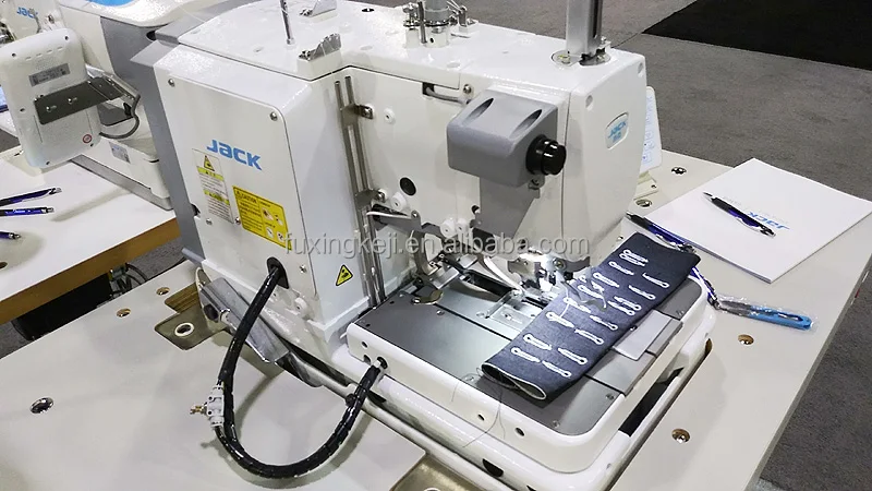 JACK JK-9820 eyelet machine computerized button hole industrial sewing machine with auto trimmer for jeans