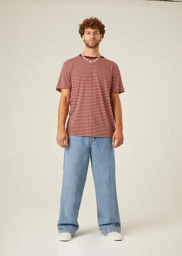 2022 Wholesale Designer Men Loose Fit Custom Washed Blue Baggy Fit  Jeans