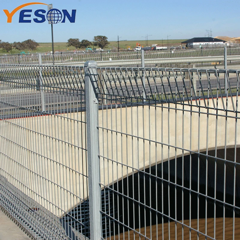 Steel material roll top triangle brc welded wire mesh fence