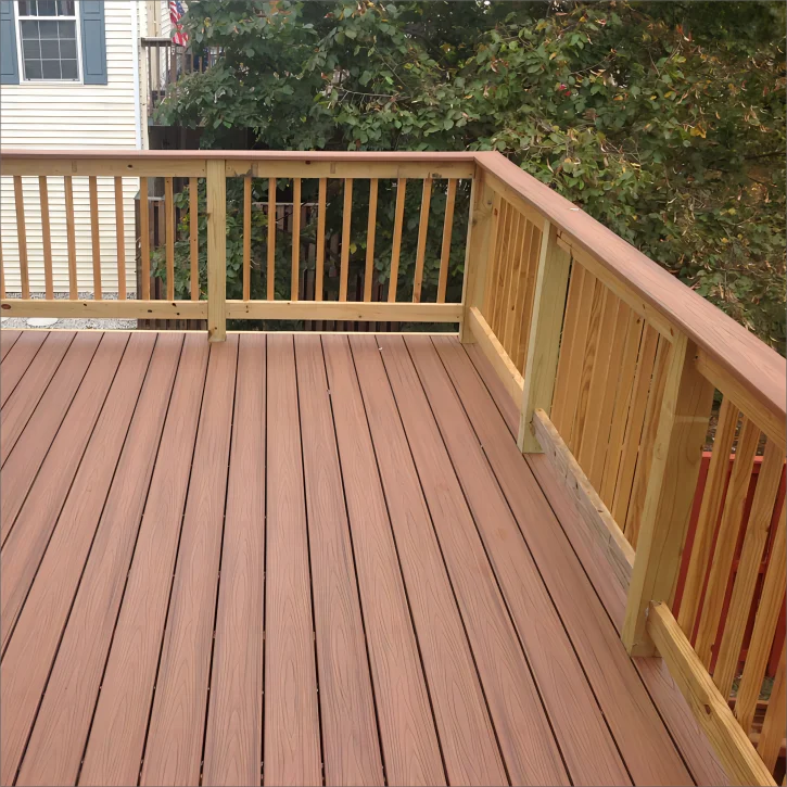 LANDING High quality wpc composite garden handrail balustrades handrails deck railing for sale