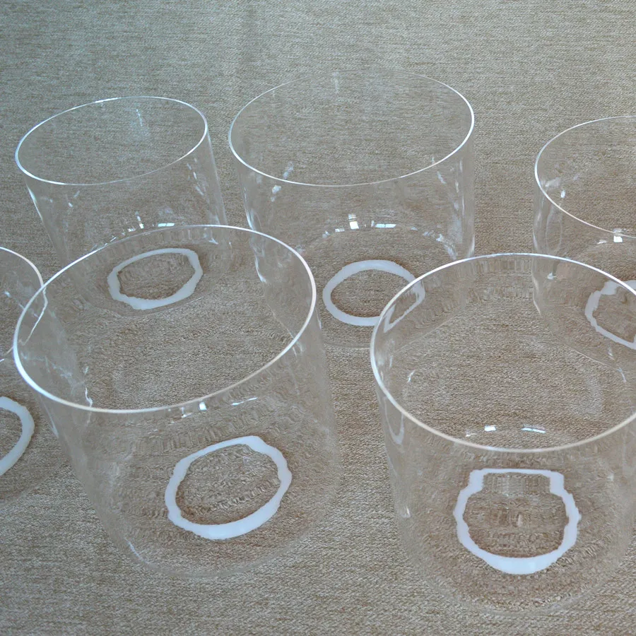 HF High quality clear singing crystal bowl single set