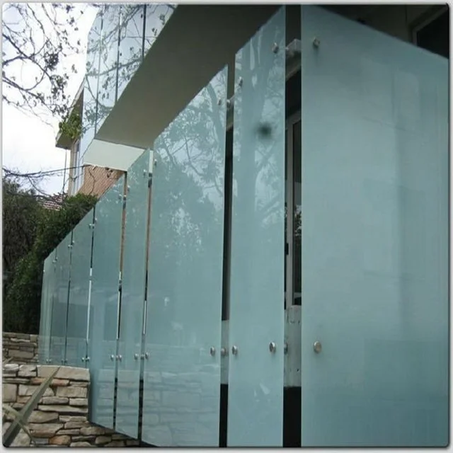 White laminated frosted glass for commercial building