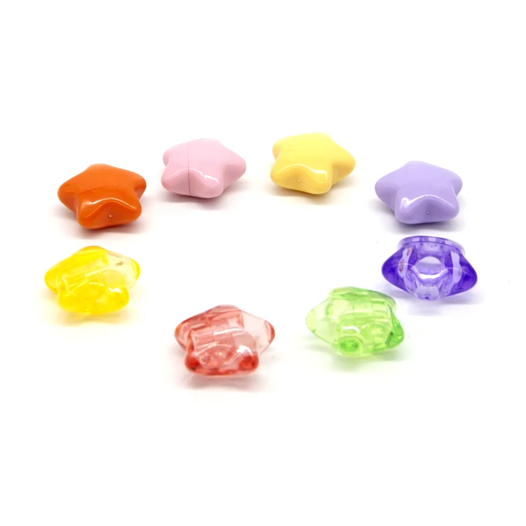 New design Ins style colorful plastic packaging tubes five-pointed star lip balm container