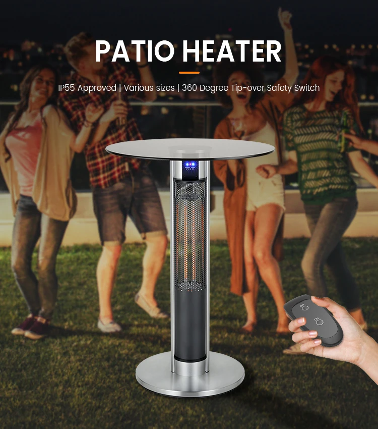 Manufacture 75cm Height table top outdoor Aluminium Alloy Carbon Fibre patio Heater