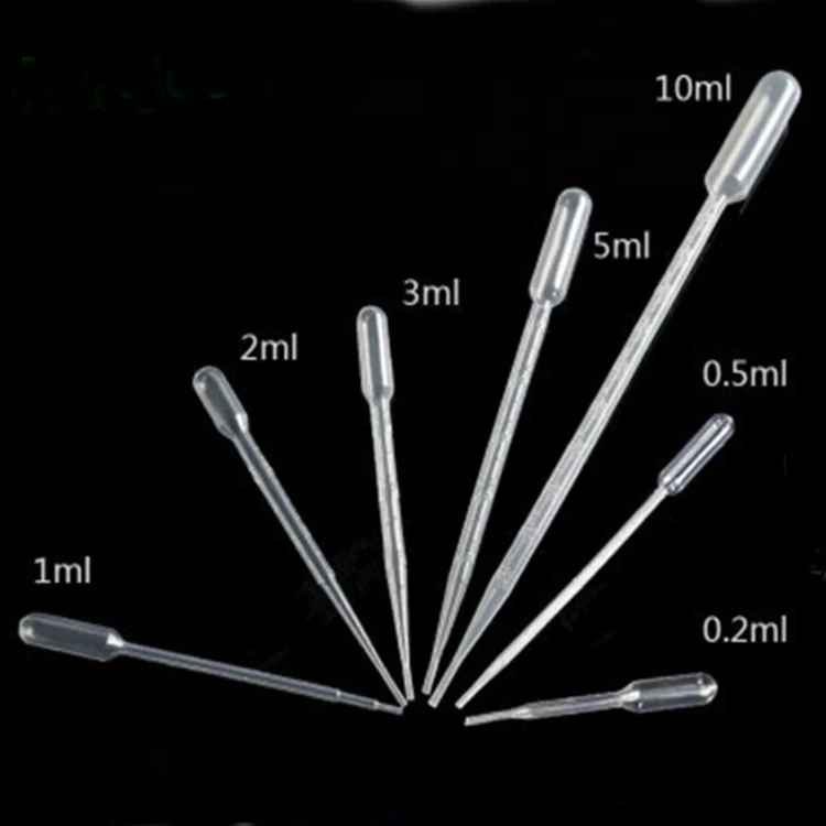 lab supplies Disposable Plastic  20ul 60ul 80ul 120ul 200ul 300ul 400ul 650ul double bulb transfer pipette 60ul