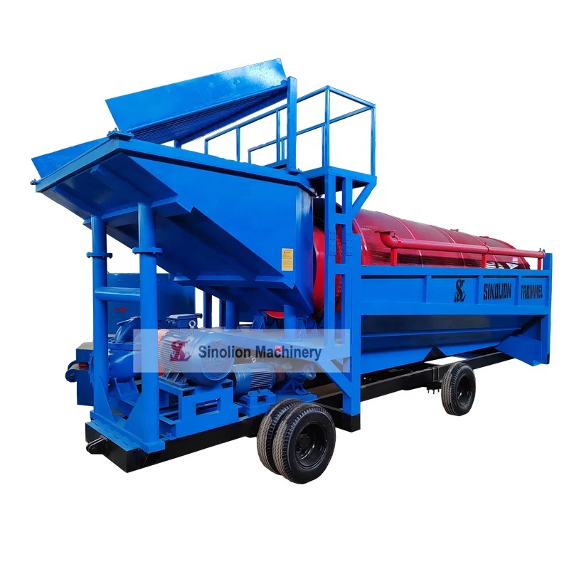 Hot Sale Gold Mining Trommel Screen Mining Equipment Gold Washing Plant Machine for Sale
