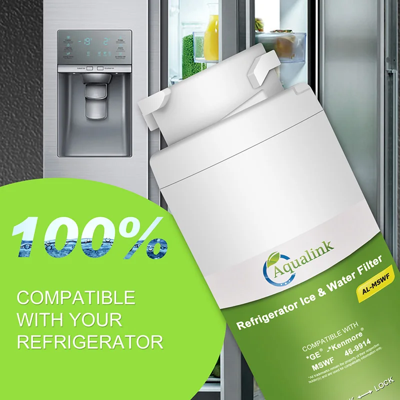 NSF Certified Activated Carbon MSWF Refrigerator Water Filter Compatible with The MSWF 101820A 101821B Water Refrigerator Filter