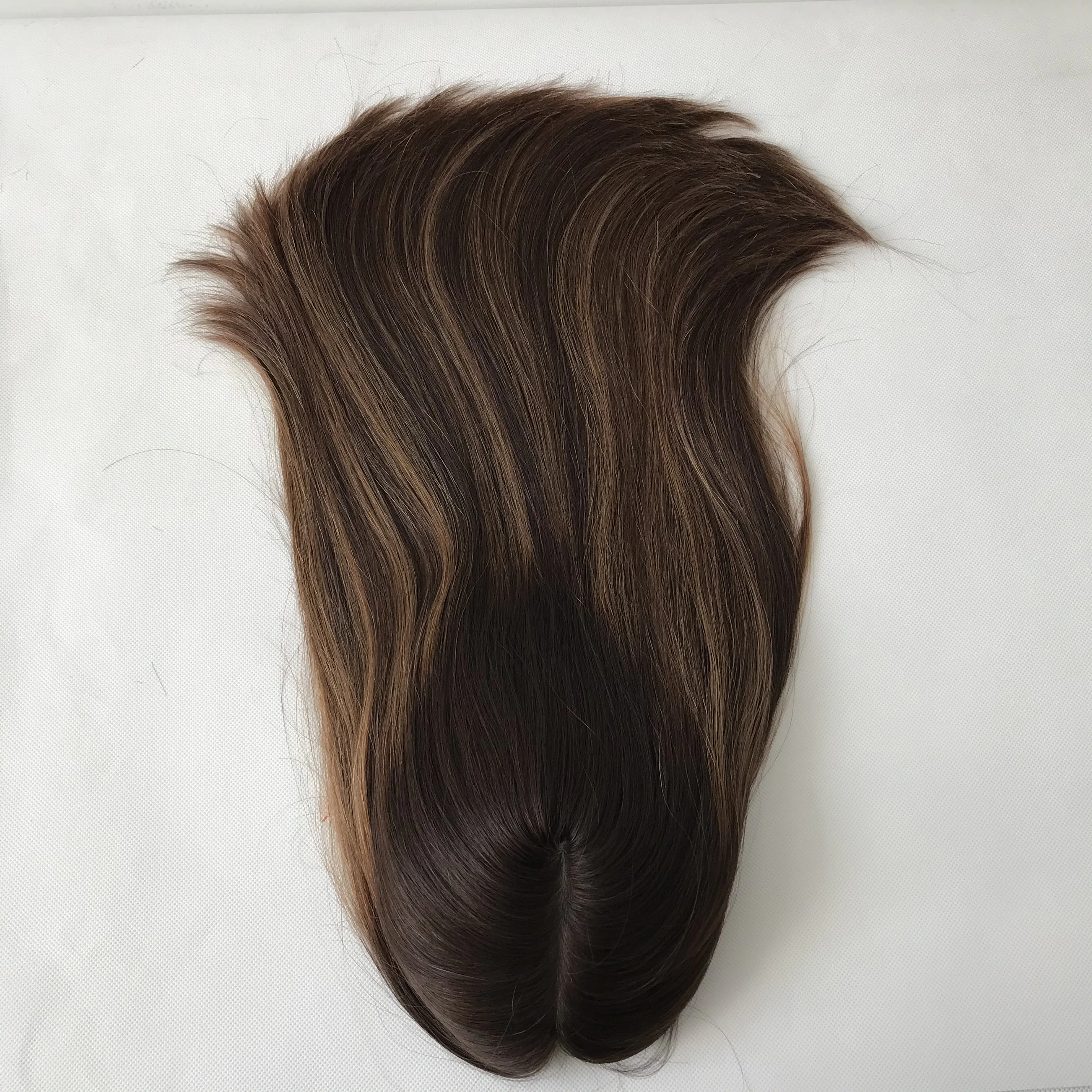 LBW Wig Factory Fast Shipping Virgin Brazilian Human Hair 8*8 Inches Silk Base  Kosher Jewish Topper For Women