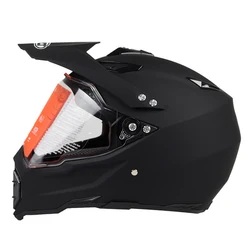 WLT Motorcycle Helmet Off Road Bike Motocicleta Casco Motocross Protective Safe Crash Helmet with shield and removable peak