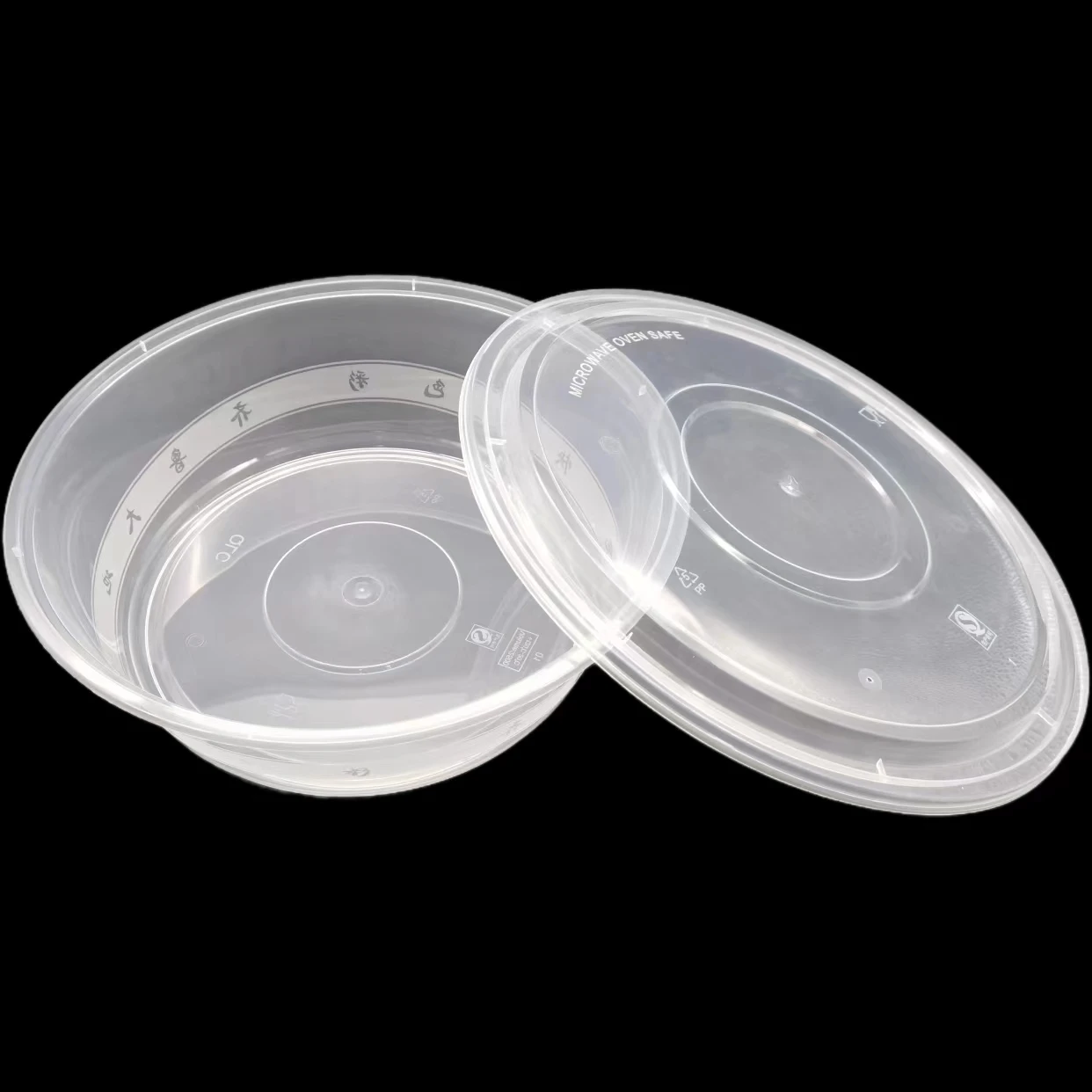 Reusable 2500ml capacity plastic food storage container Plastic packing box