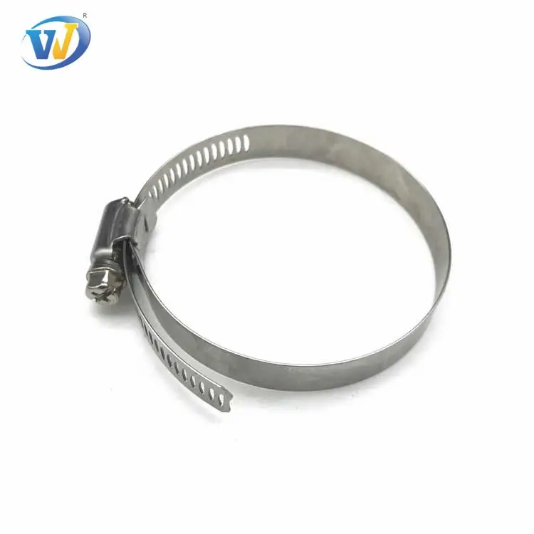 Wholesale German style worm drive clamps SS201 304 Stainless Steel 9mm band width hose clamps 25-40mm exhaust pipe clamp