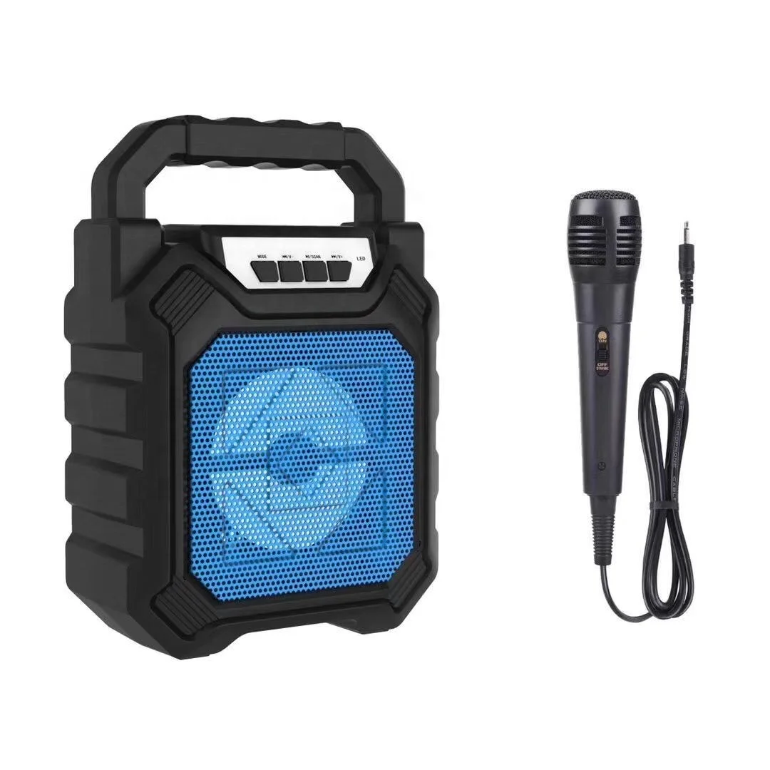 668 Outdoor Speakers Active Home Portable OEM Wireless BT Speaker Mini Karaoke Player Audio Super Bass Portable Speaker