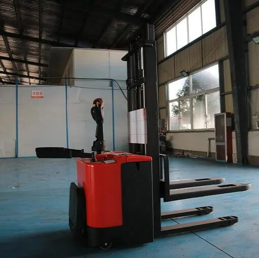 Lifting Electric Pallet Stacker Standing Type Electric Stacking Truck Forklift