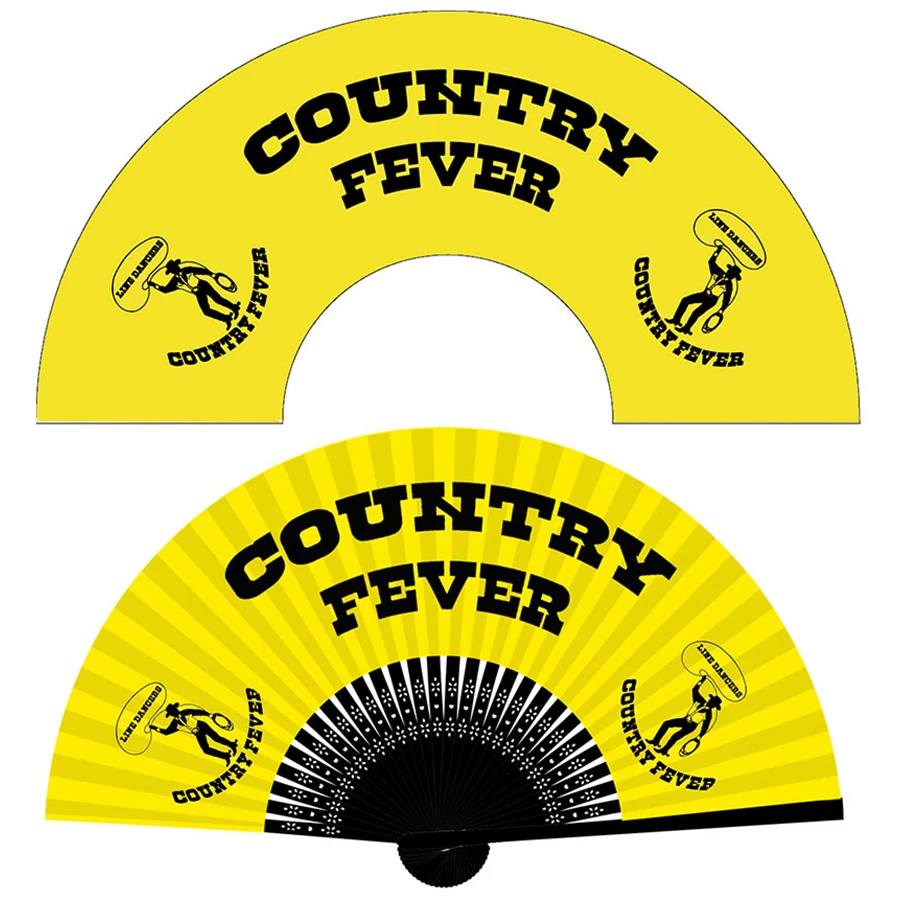 Bamboo customized custom Printed logo wooden Folding paper Hand Held fans party wedding decoration personalized custom hand fan