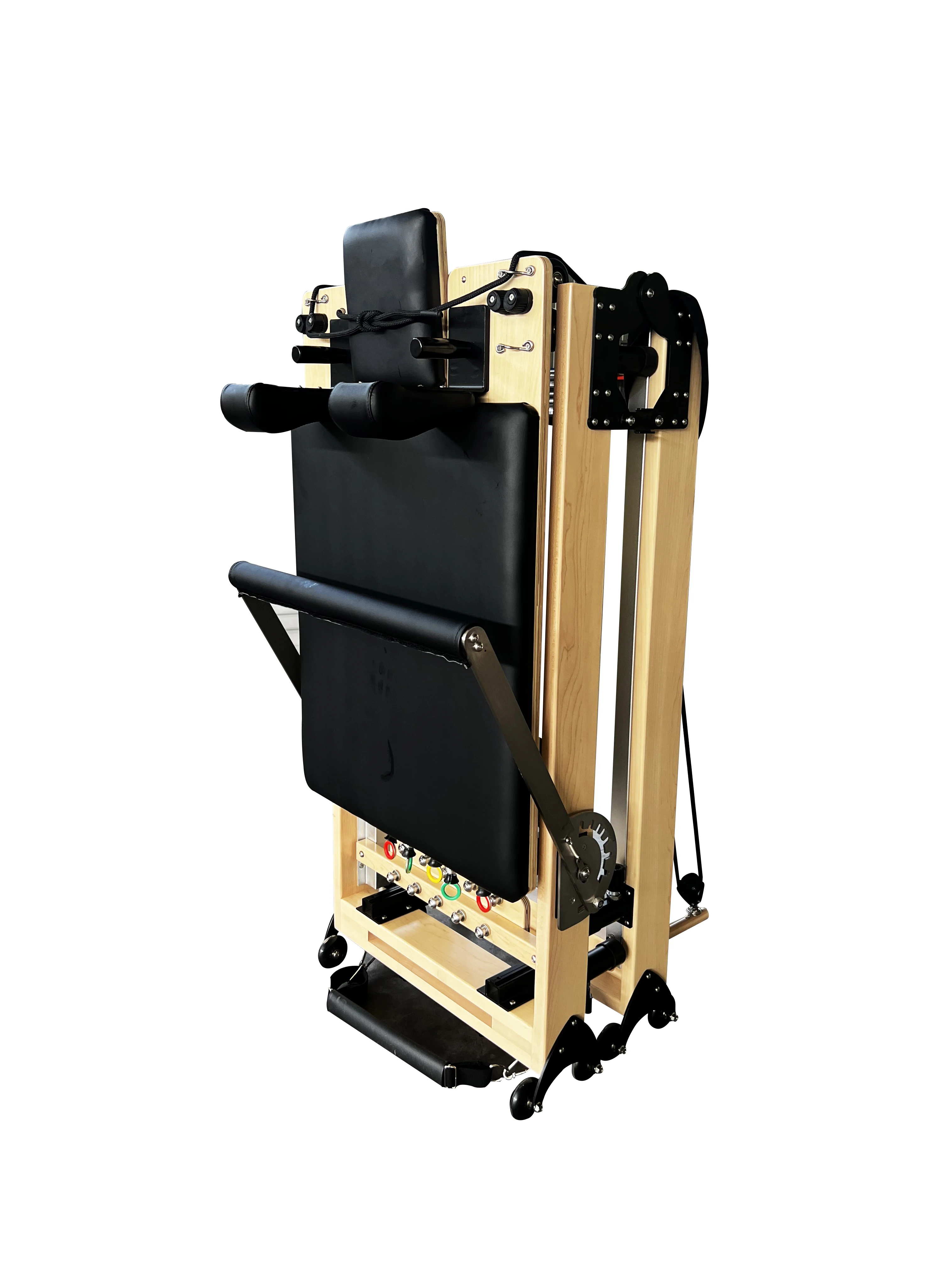 Maple Wood Pilates Reformer Folding Reformer Steel Construction for Yoga Studios Reformers Machine