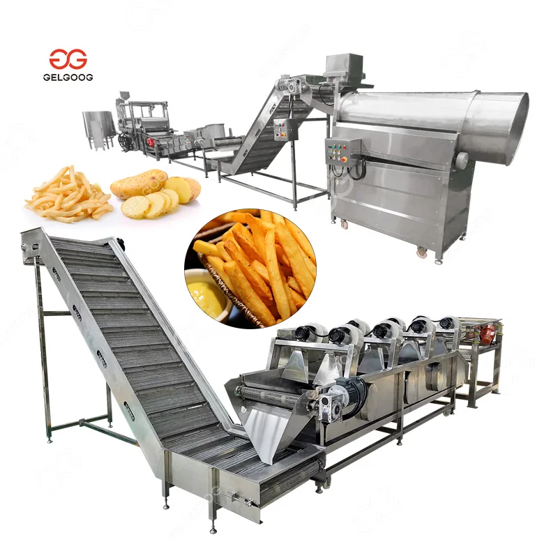 Fresh Potato Chips Finger Make Machine Making Cassava Chips Processing Plant for Potato