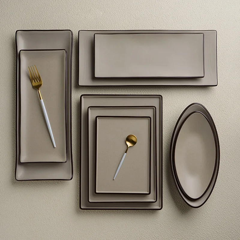 Melamine tableware set  round and square hotel dinner set factory direct sales